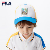 FILA斐乐童装 户外运动防晒棒球帽 男女小童时尚 儿童遮阳帽夏季 新款