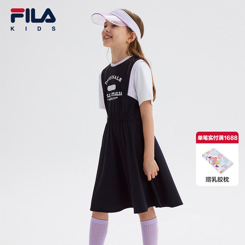 FILA斐乐女童休闲连衣裙
