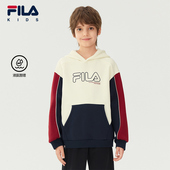 液氨整理 FILA斐乐儿童童装 卫衣2025年冬季 新款 男童中大童连帽