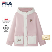 斐护科技 FILA斐乐儿童童装 棉服2026年春季 新款 女童中大童外套