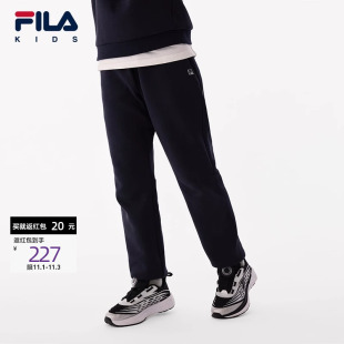 儿童长裤 男女童保暖休闲运动裤 2024秋装 新款 子 春季 FILA斐乐童装