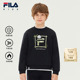 新款 FILA斐乐儿童童装 卫衣2025年冬季 男女童抗菌休闲套头上衣内搭