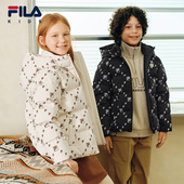 FILA斐乐儿童羽绒服2025年冬新款 男女童防泼水外套面包服保暖冬装
