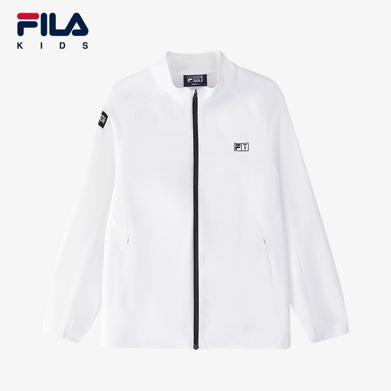 FILA斐乐童装儿童运动外套2025年夏季新款男童中大童高尔夫运动服