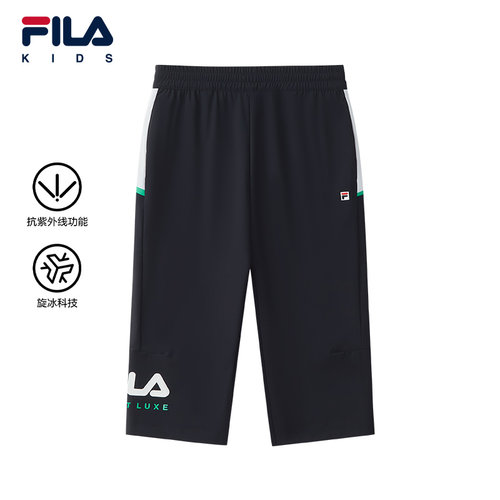 FILA斐乐男中大童七分裤