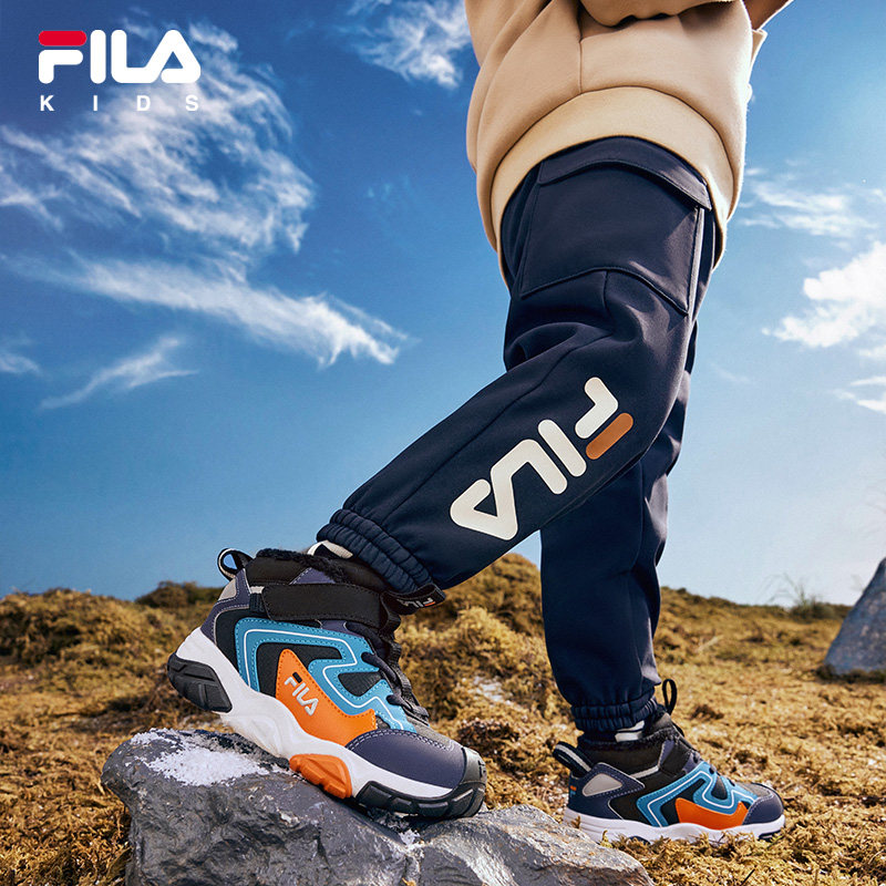 FILA斐乐童装儿童运动裤冬季新款男童卫裤中大童加绒休闲保暖长裤,童装/婴儿装/亲子装,裤子,淘宝优惠券,粉丝福利购,淘宝优惠卷