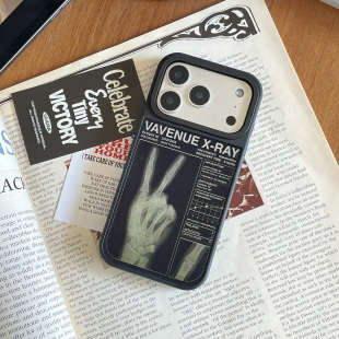 胜利射线光栅变图原创手机壳适用苹果iPhone14 Ray 潮流 VAVENUE 17promax保护套高级小众创意个性