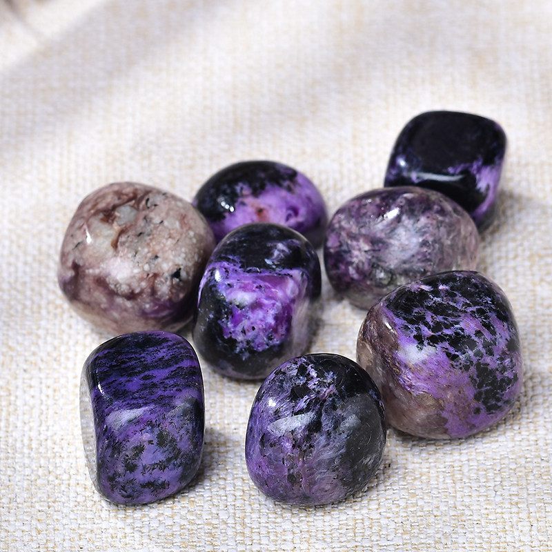 天然紫龙晶大颗粒把玩矿石标本原石摆件水晶矿石鱼缸花盆造假装饰