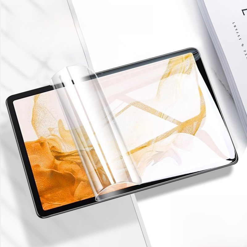 适用三星平板S8水凝胶膜三星Tabs9平板水凝胶膜Galaxytabs7全屏覆盖11英寸三星S9Fe屏幕膜全包无白边回火软膜