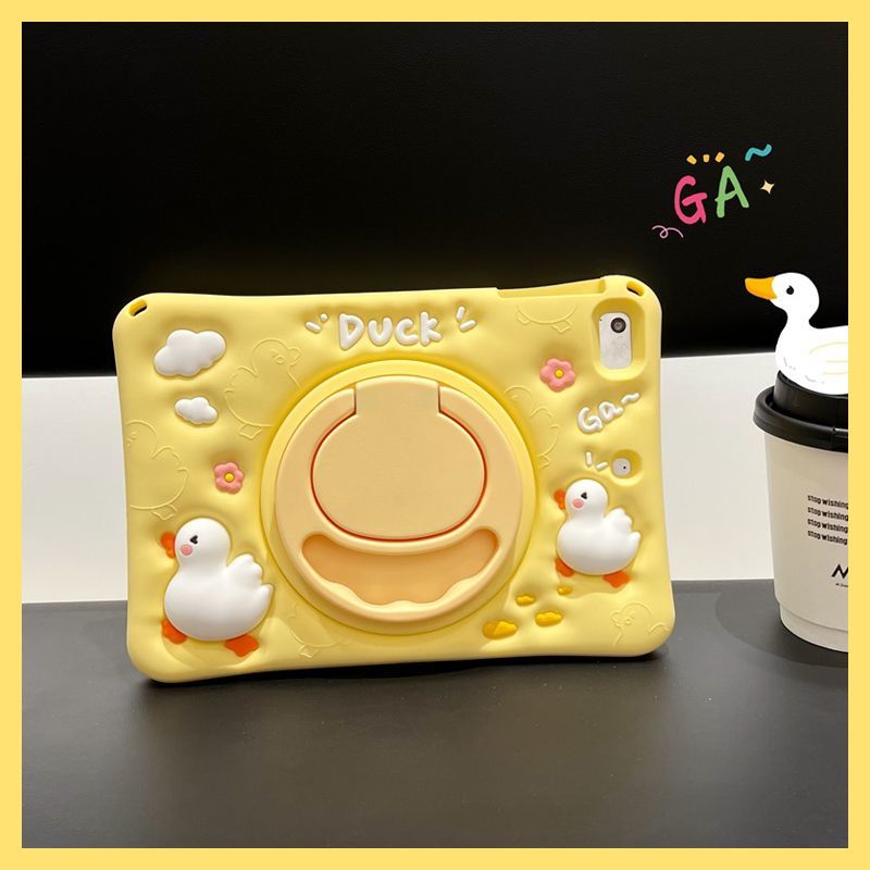 适用2023华为matepad11保护套V7鸭子13.2畅享2旋转SE10.4儿童Air11.5s防摔X6矽胶M6 10.8软9荣耀平板X8ProC5e