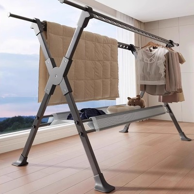 晾衣架落地家用阳台折叠室内