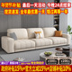 北欧猫抓布艺沙发客厅2023新款 豆腐块沙发小户型简约现代直排沙发