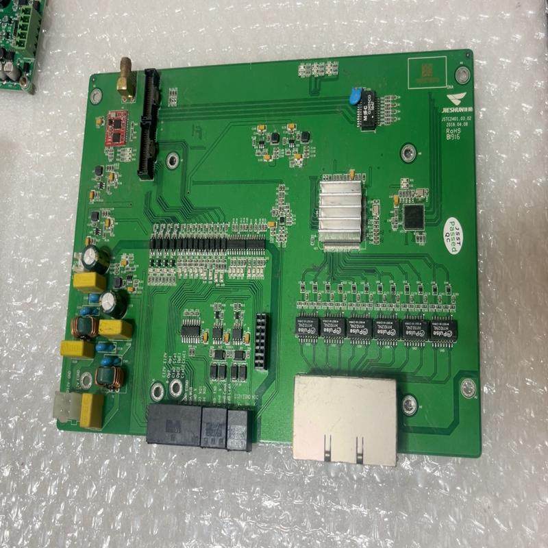 捷顺道闸门主板，绿色PCB电路板，型号JSTC2401。p
