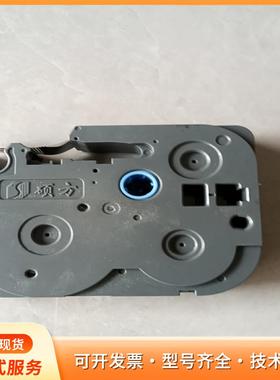 硕方标签机色带空盒，灰色塑料外壳，蓝色定位孔，成色如图，功p