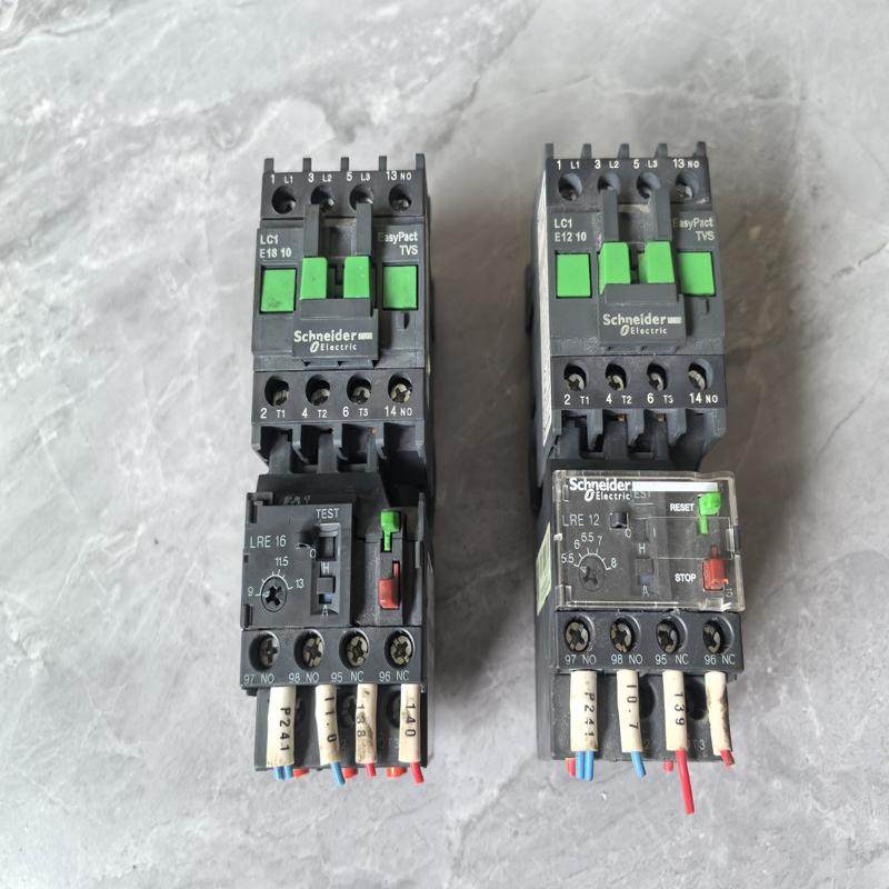拆两种型号施耐德接触器LC1E18 LC1E12 拆机现货p