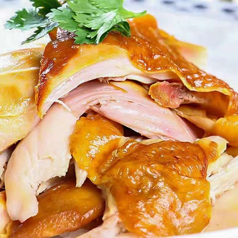 德州风味脱骨扒鸡卤味熟食户外手撕即食五香鸡肉零食扒鸡小吃
