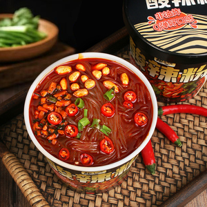 【酸辣粉】趣小馋桶装整箱免煮冲泡米线米粉方便速食粉丝宿舍