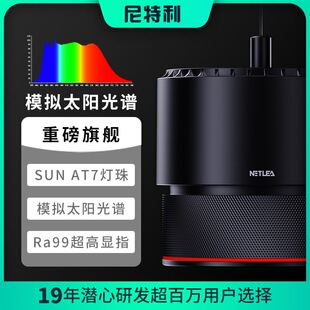 尼特利水草灯7系新款高显色筒灯专业全光谱草缸原生溪流缸多肉灯