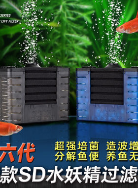 时代水族第六代鱼缸水妖精过滤器