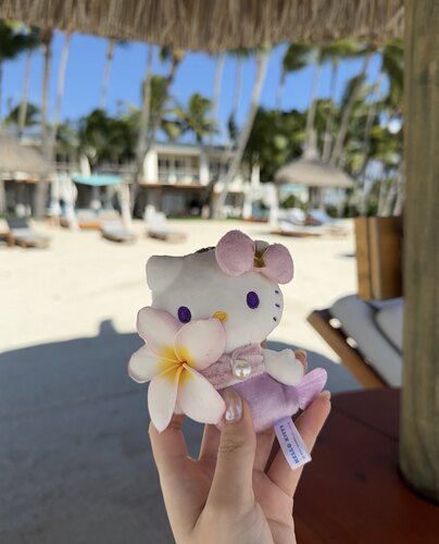 限定渐变色！Kitty50周年！美人鱼毛绒挂件礼物猫咪毛绒公仔包挂