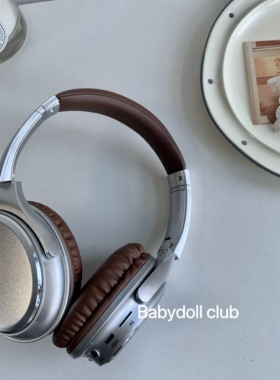 复古头戴式耳机博主同款蓝牙耳机5.3版本国产海关代工高音质耳麦