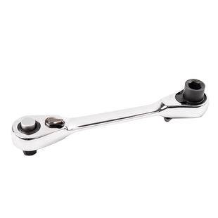 新款 2合1棘轮套筒批头手柄 迷你棘轮扳手螺丝刀小飞双向快速扳手