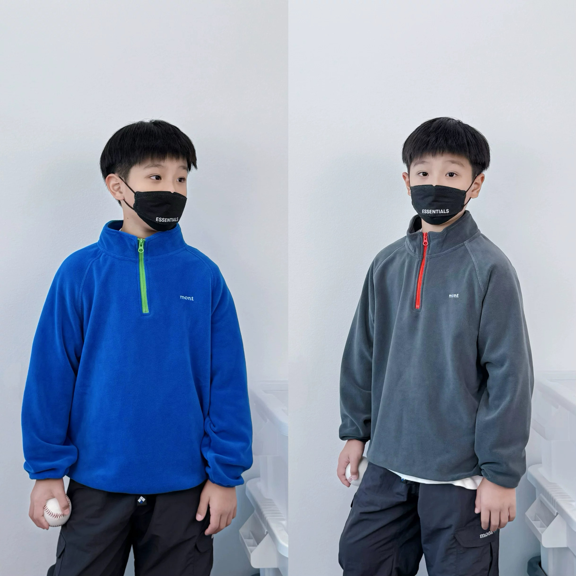 ENOCHBABY儿童加绒卫衣外套 秋冬新款刺绣软糯摇粒绒半胸拉链外套