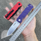 HAN311 折刀 DC53钢 SHOOZIZ 竹节G10手柄 户外露营把玩EDC折叠刀