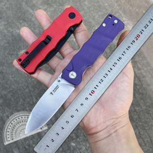 SHOOZIZ HAN311 折刀 DC53钢 竹节G10手柄 户外露营把玩EDC折叠刀