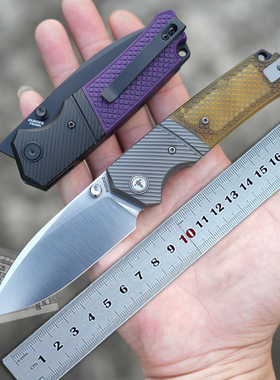 折刀 进口山特维克钢14C28N户外露营折叠刀 SHOOZIZ XUN125原创刀