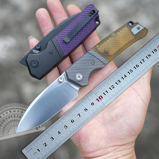XUN125原创刀 SHOOZIZ 折刀 进口山特维克钢14C28N户外露营折叠刀