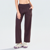 PATAVINITY宽松瑜伽裤 休闲阔腿裤 女高腰提臀显瘦运动裤 高弹健身裤