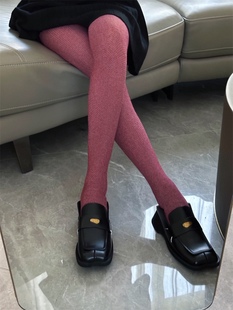 羊毛细点点连裤袜丝袜女秋冬外穿时髦显瘦打底裤保暖针织长筒袜潮