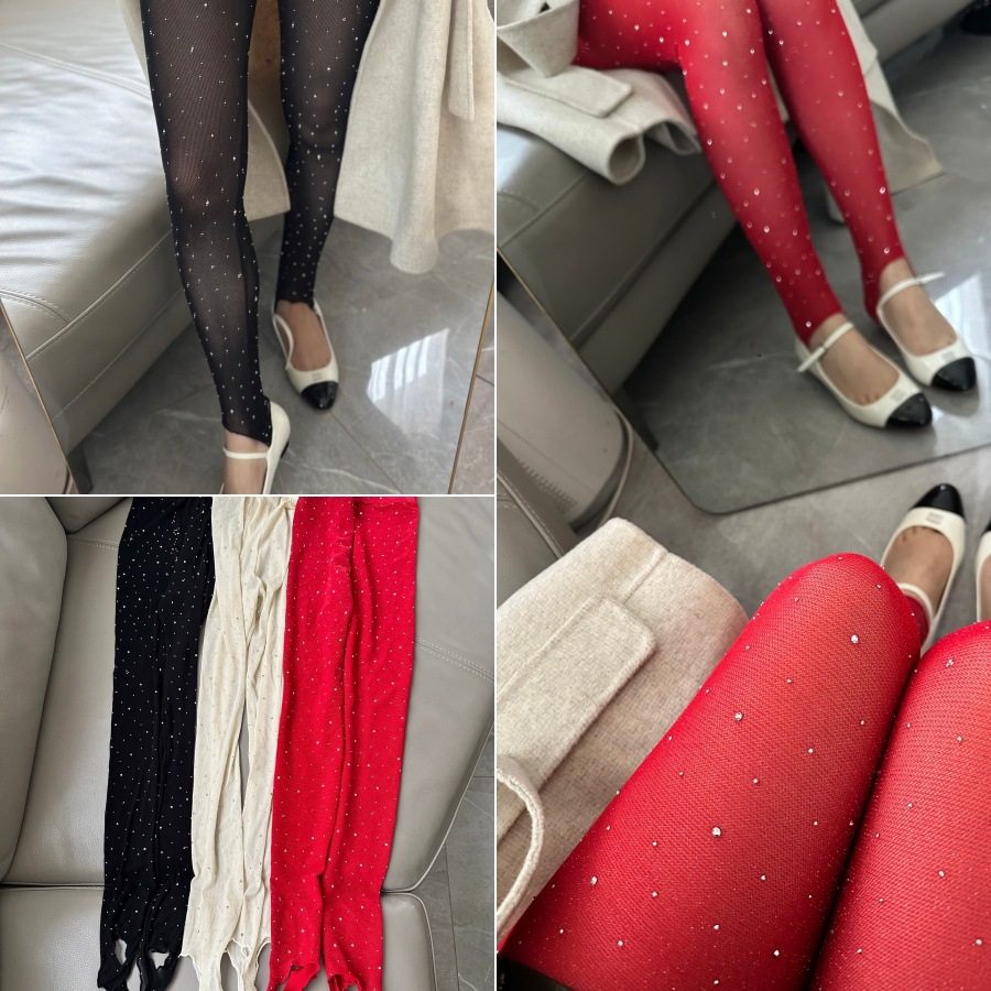欧美性感时尚亮钻网纱连裤袜女打底烫钻装饰连体裤网袜丝袜直播女