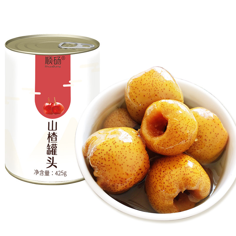 山楂罐头红果新鲜糖水果罐头425克砀山特产休闲零食酸甜有味,水产肉类/新鲜蔬果/熟食,水果罐头,淘宝优惠券,粉丝福利购,淘宝优惠卷