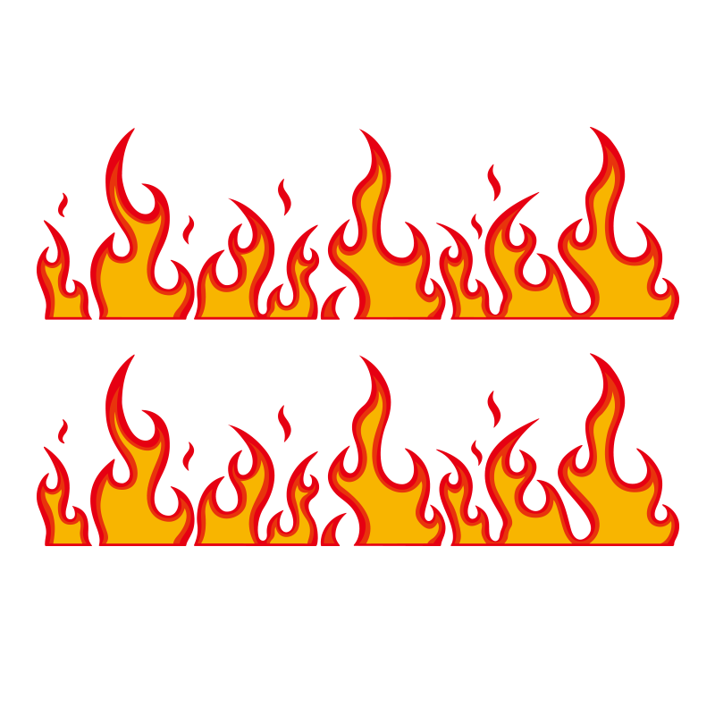 机车火焰个性创意改装车身贴防水