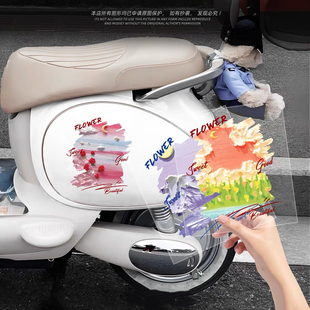 适用于电动车立体油画装 汽车车身划痕遮挡贴画防水车贴 饰贴纸个性