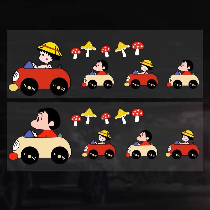 卡通动漫蜡笔小新汽车贴纸装饰