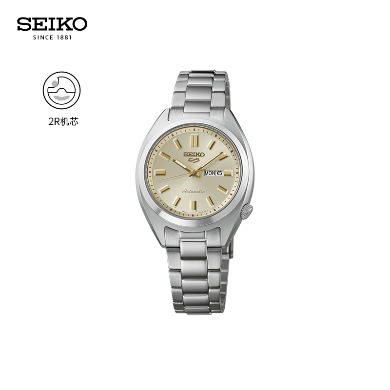 【新品】SEIKO精工5号女款手表时尚复古休闲多色自动机械防水腕表