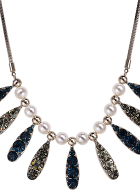 高档轻奢小众短款大气百搭毛衣链