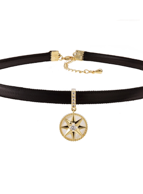 黑色短款项圈韩国百搭配饰锁骨链