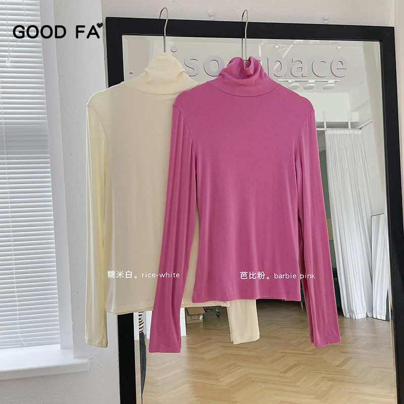 HENNYRUE绵羊毛打底衫保暖女