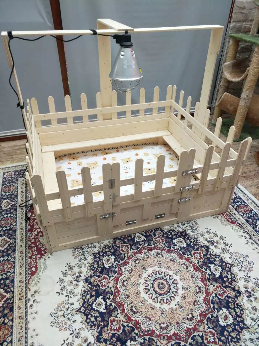 实木防压狗窝大型犬狗产床大型犬狗狗产房木质狗窝狗生产窝产床