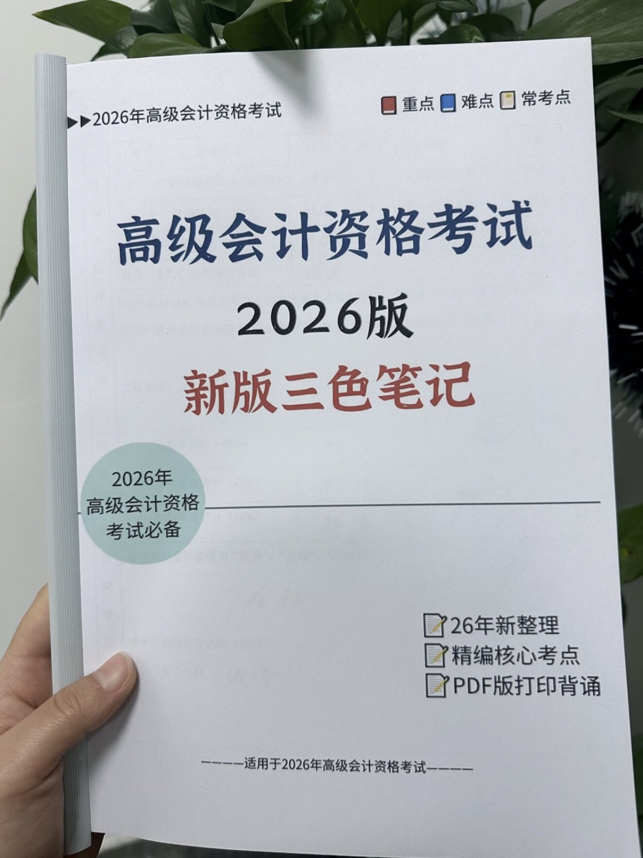 2026年高级会计师考试三色笔设计素材/源文件
