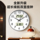 钟表挂钟客厅2025新款 静音万年历日历电子时钟 挂墙石英钟家用时尚