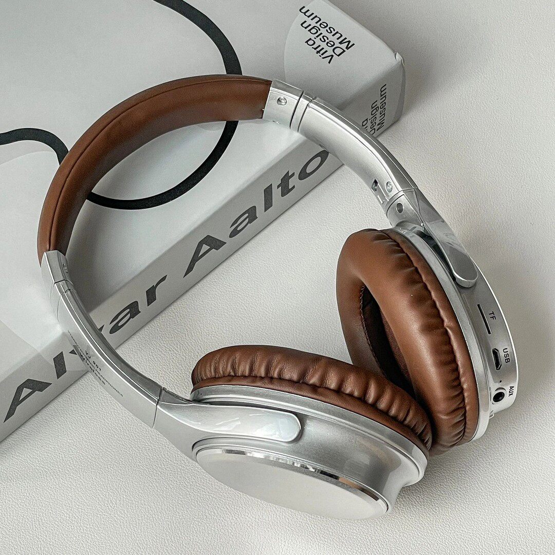 【美式复古】穿搭拍照单品头戴式蓝牙耳机FM插卡插线小巧折叠便捷