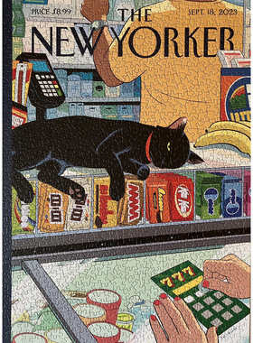 木制拼图1000片成人成年减压高难度益智礼物玩具纽约客NEW YORKER