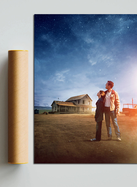 装饰画有框画挂画墙壁星际穿越电影海报画心科幻复古Interstellar