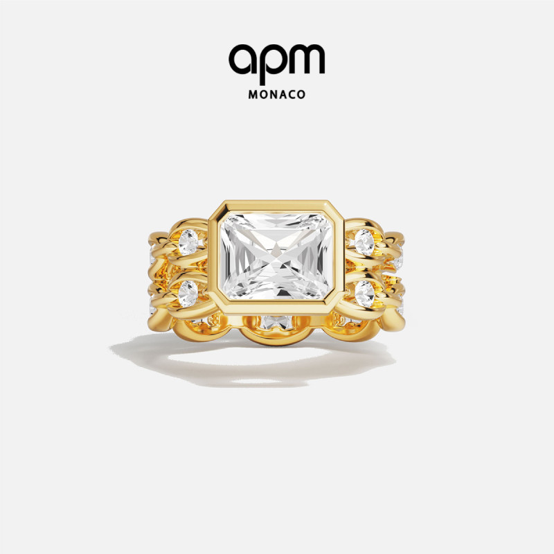 APMMonaco个性Éclat链环戒指