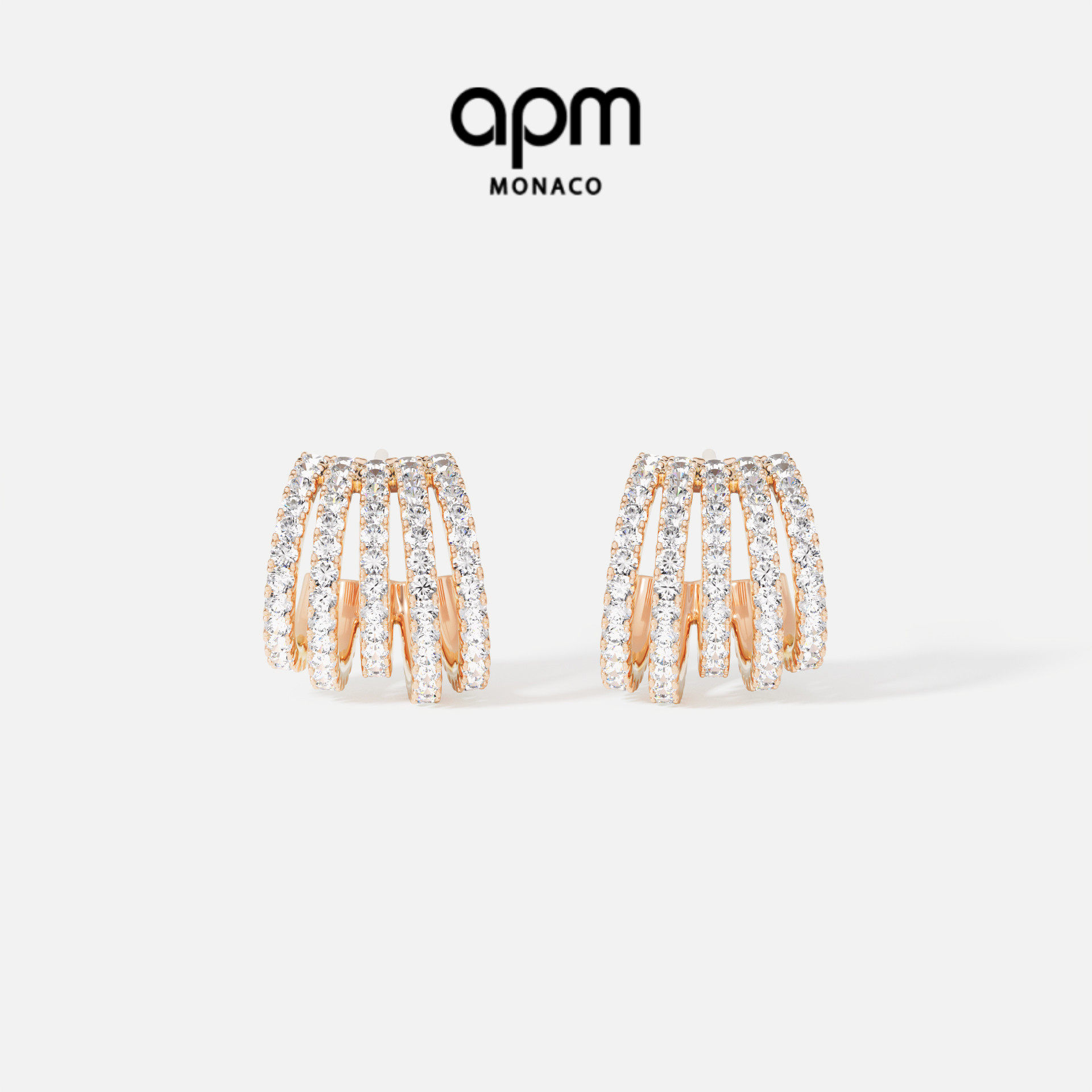 APM多圈耳环时尚气质设计感